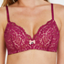 Rose Padded Non-Underwired Bra, Purple