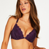 Sienna Padded Push-Up Underwired Bra, Purple