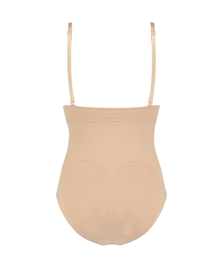 Seamless Enhancing High Waisted Knickers, Beige