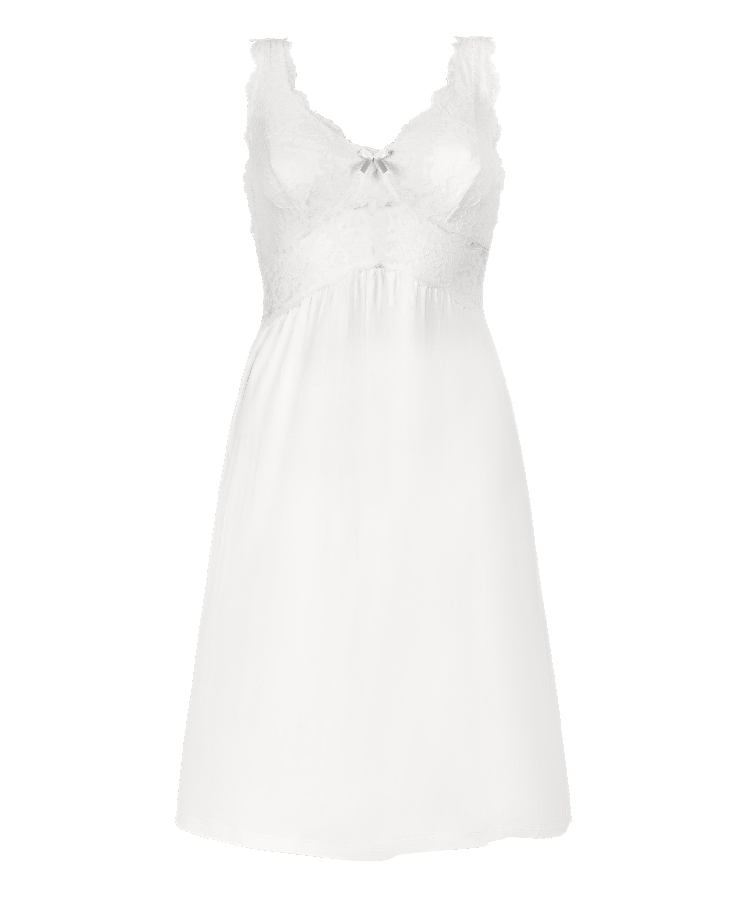 Nora Lace Slip Dress, White, main