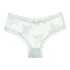 V-shaped Brazilian knickers mesh, Green