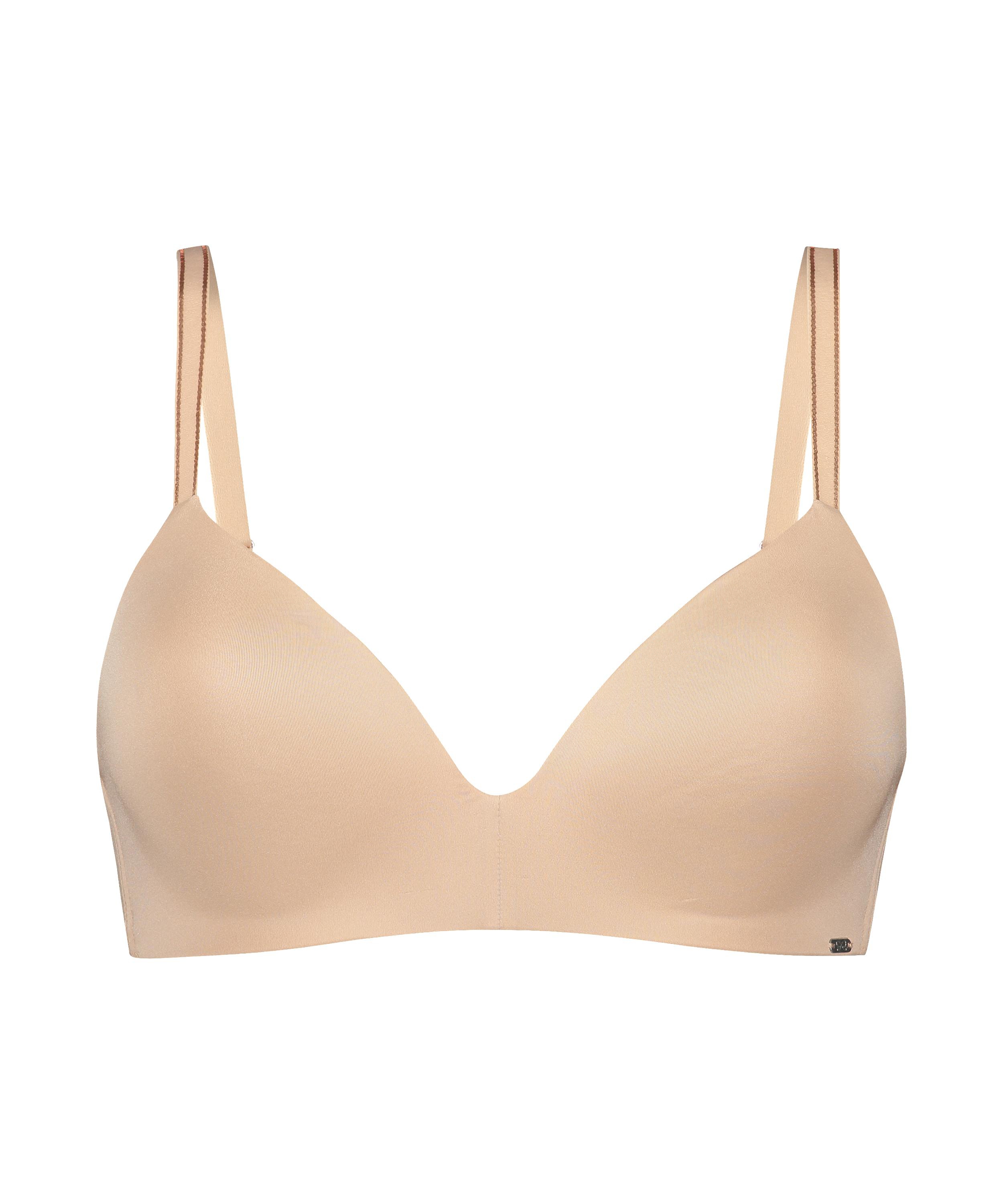 Mona padded non-underwired bra, Beige, main