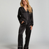 Satin Trousers, Black