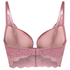 Laila Padded Underwired Longline Bra, Pink