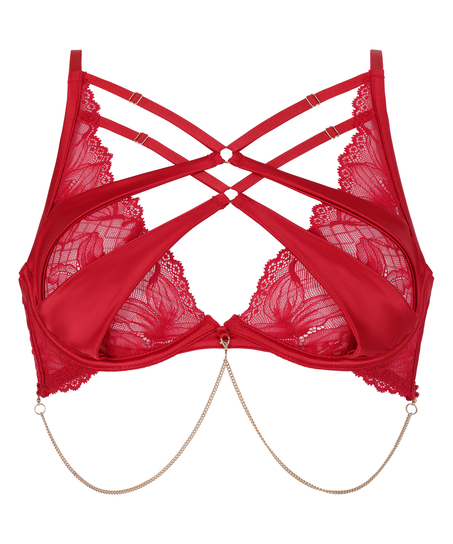 Chayna Non-Padded Underwired Bra, Red