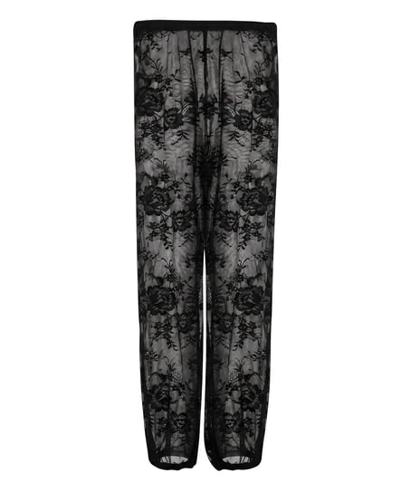 Sunset Lace Balloon Pants, Black