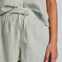 Linen Pyjama Shorts, Green