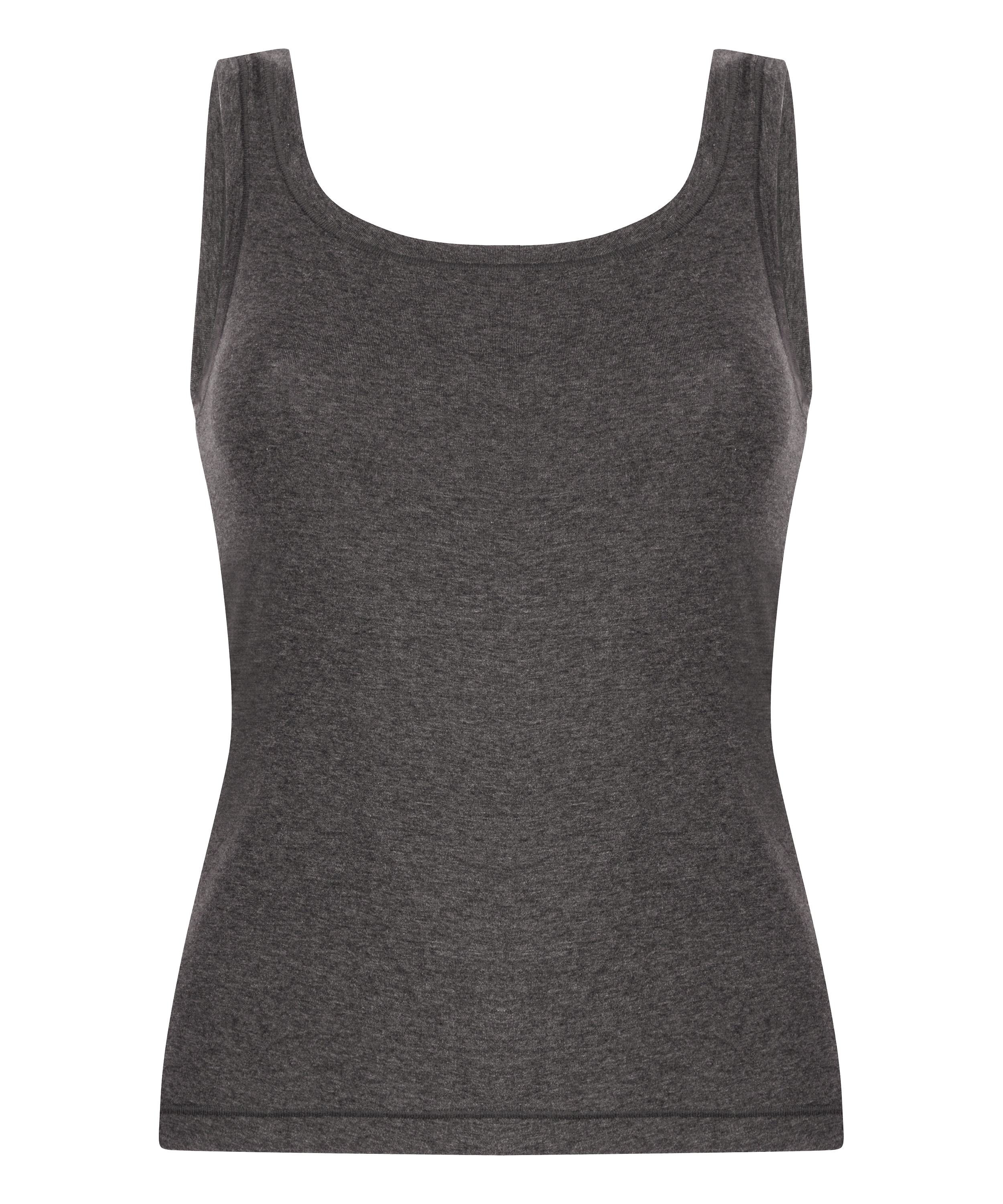 Singlet Tanktop Soft Cotton, Gray, main