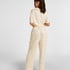 Satin Trousers, White