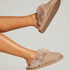Teddy Mule Slipper, Brown