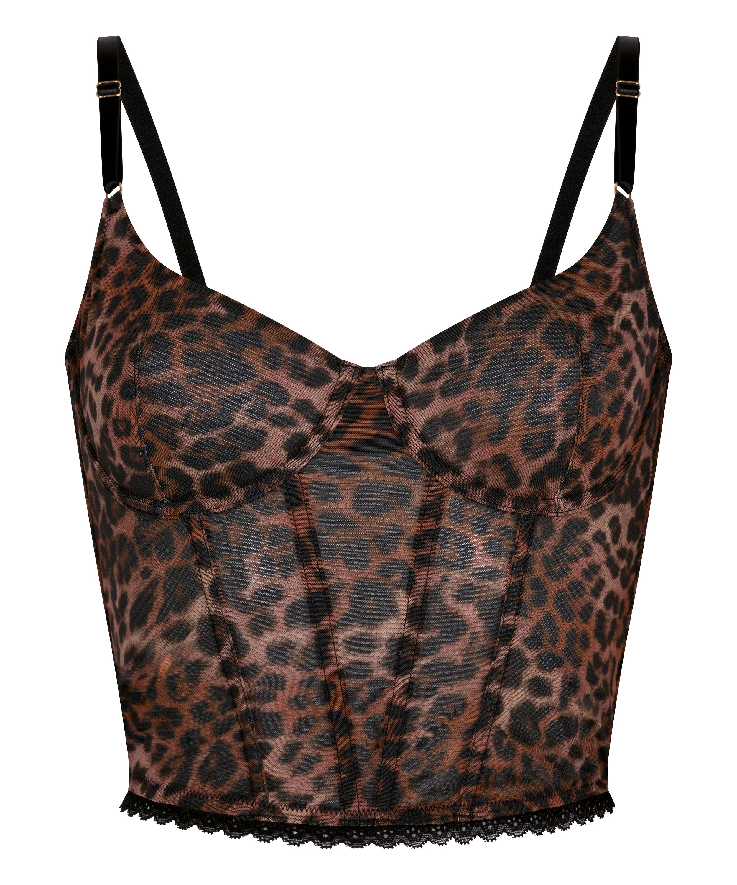 Ella Non-Padded Underwired Bra, Brown, main