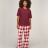 Pyjama Set Check, Purple