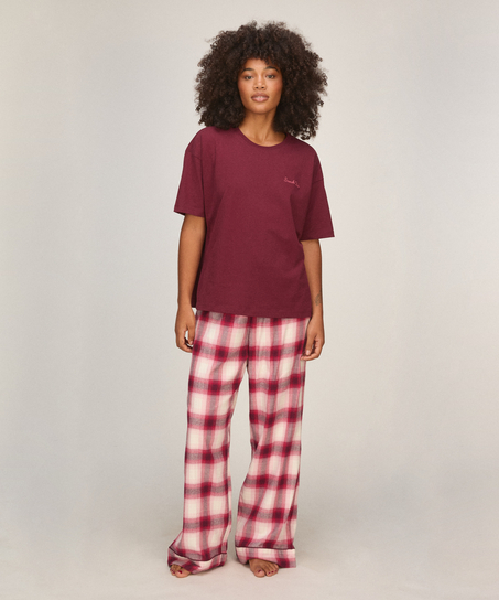 Pyjama Set Check, Purple