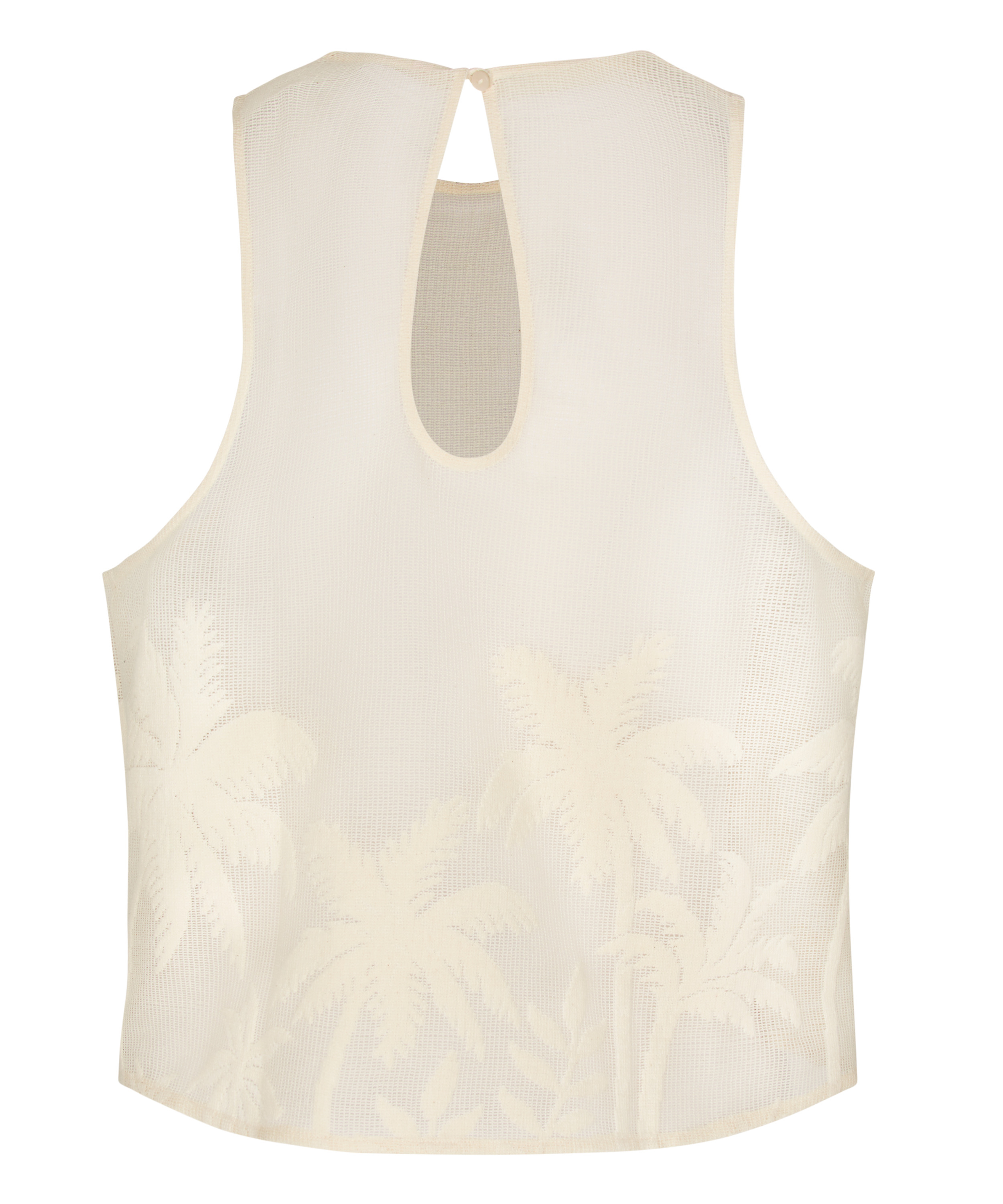 Beach Top Palm, White, main