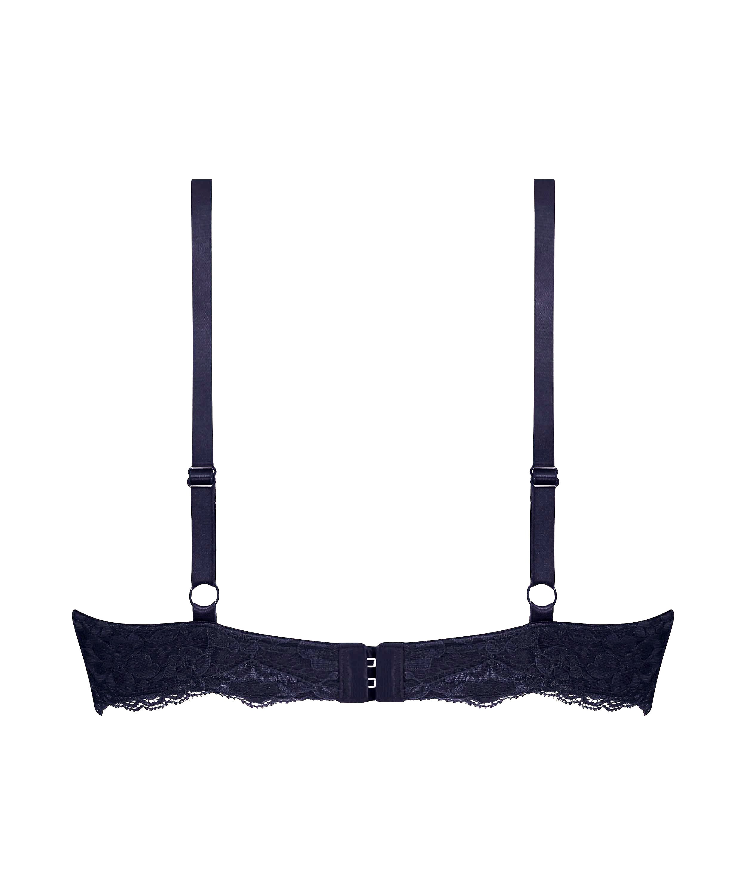 Marine Padded Underwired Bra, Blue, main