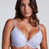 Marine Padded Push-Up Underwired Bra, Purple