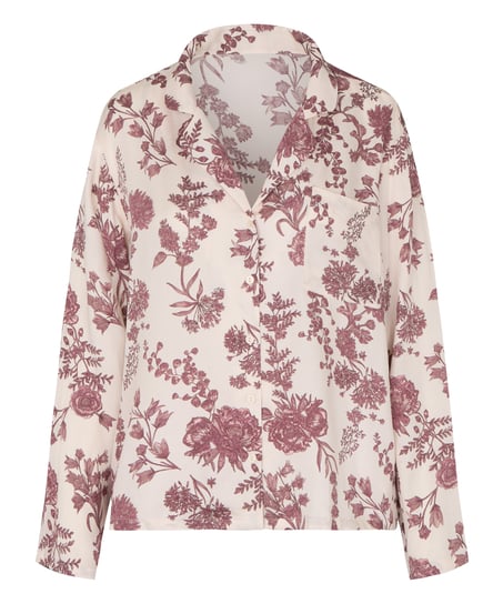 Jacket Woven Print, Beige