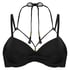Sunset Dream Padded Underwired Bikini Top, Black