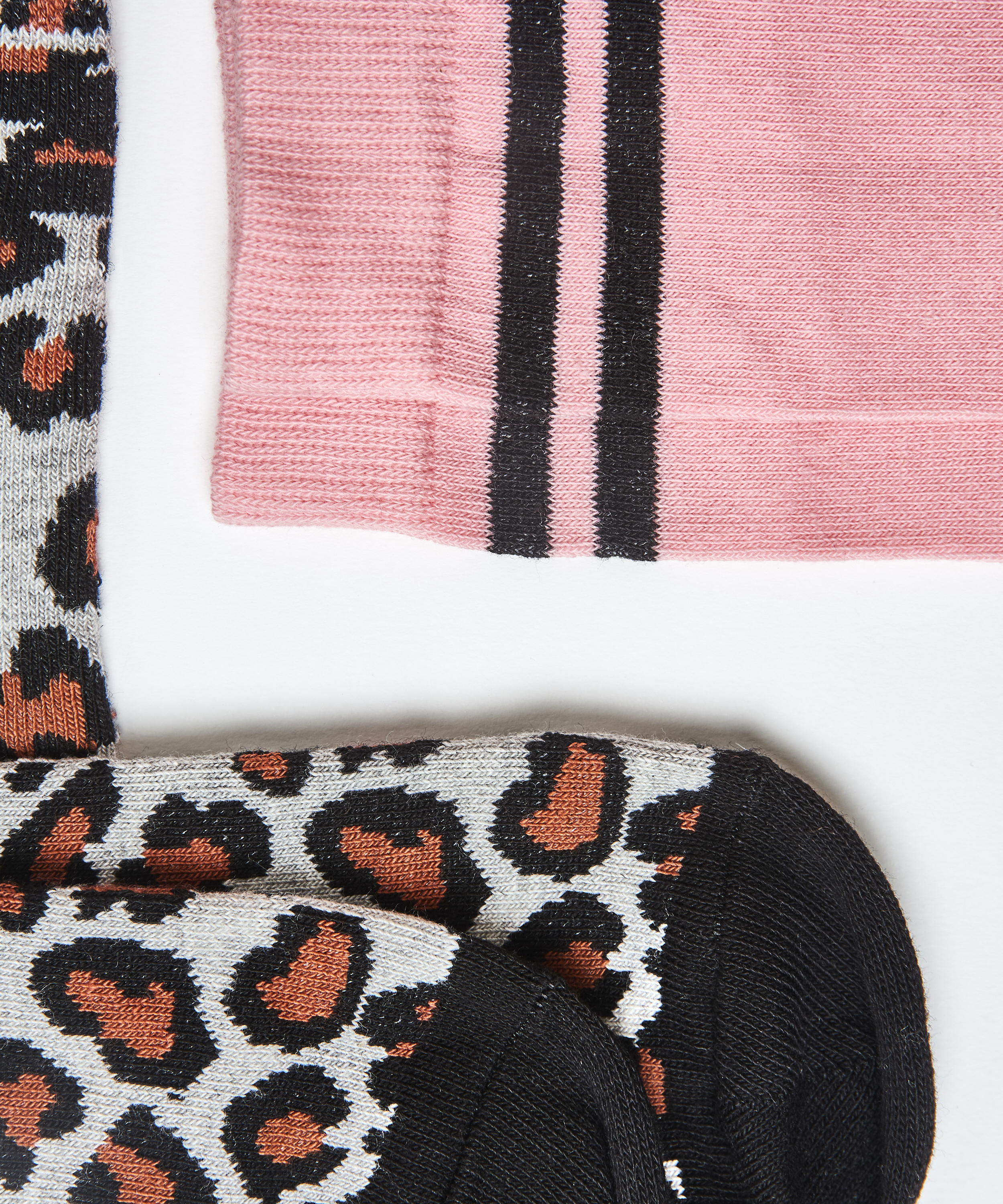 2 Pairs Cotton Socks, Gray, main