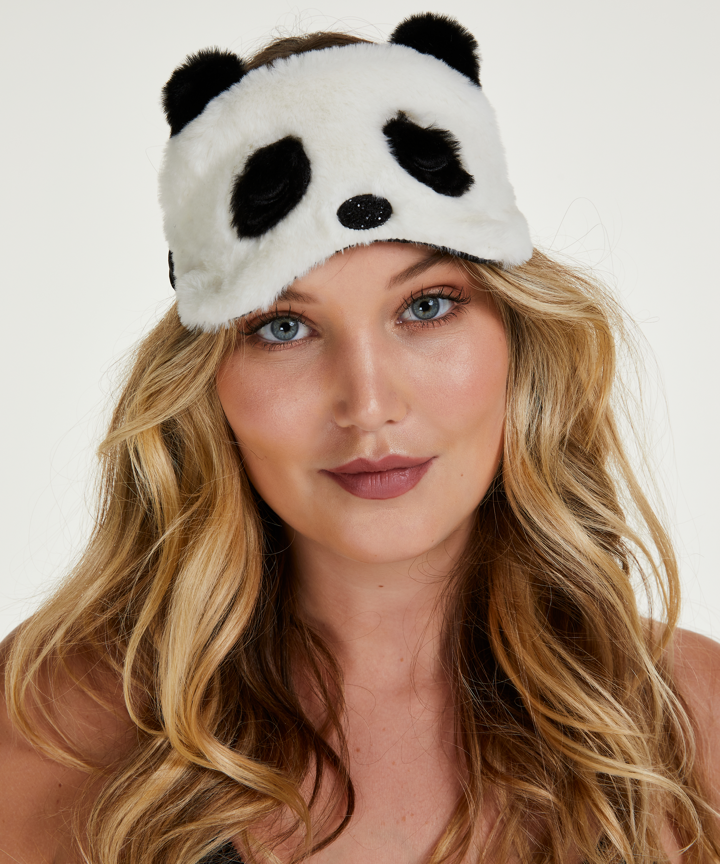 Cute Panda Sleep Mask, White, main