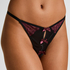 Ambra Highleg Thong, Black