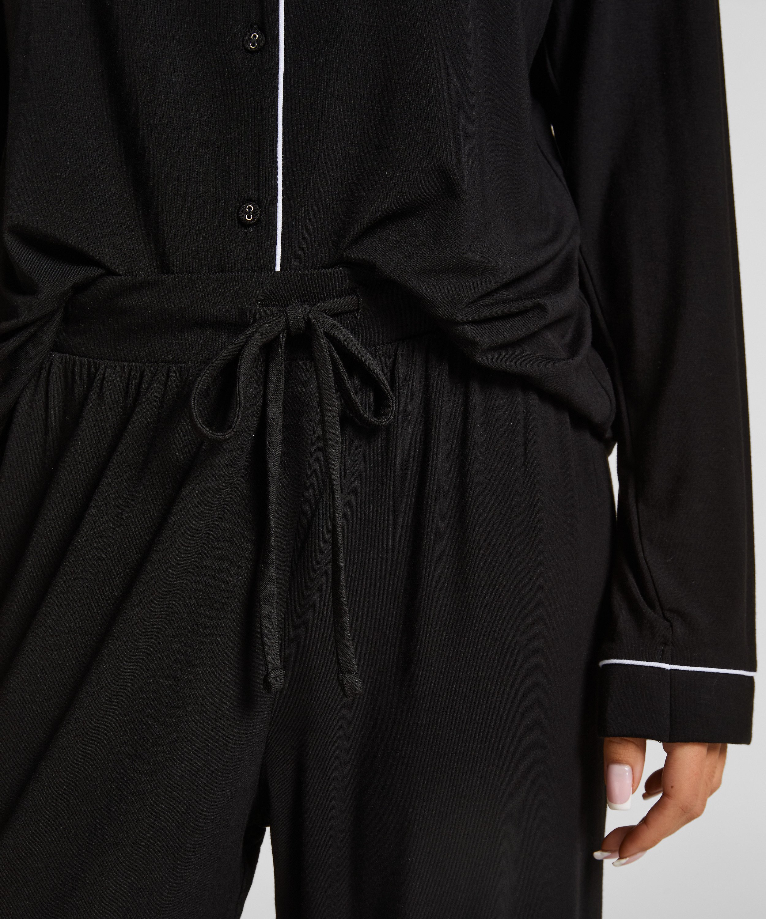 Essential Jersey Pants, Black, main