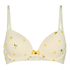 Plunge Padded Underwired Bra, White
