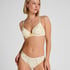 Plunge Padded Underwired Bra, White