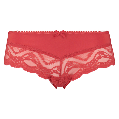 Lacey Microfibre Brazilian, Red