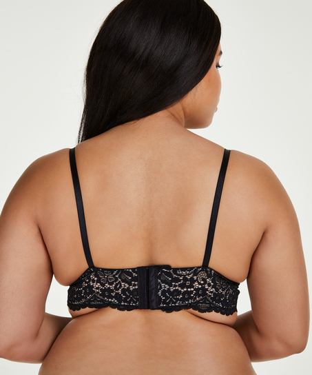 Rose Bralette, Black