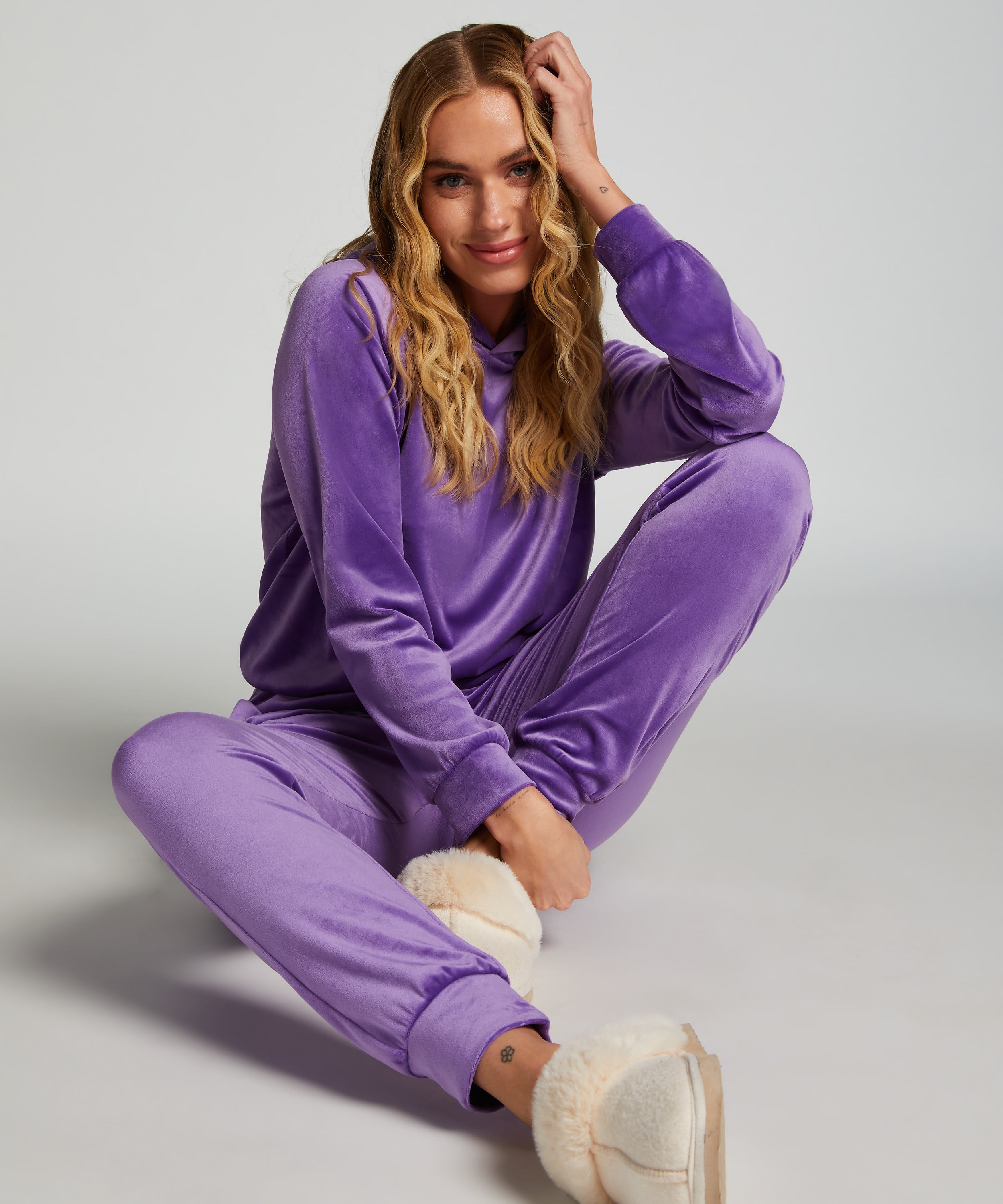 Velours top, Purple, main