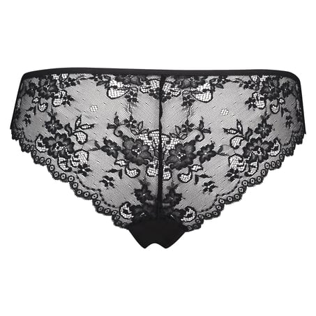 Invisible Lace Back Brazilian, Black