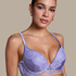 Charlie Padded Push-Up Underwired Bra, Purple