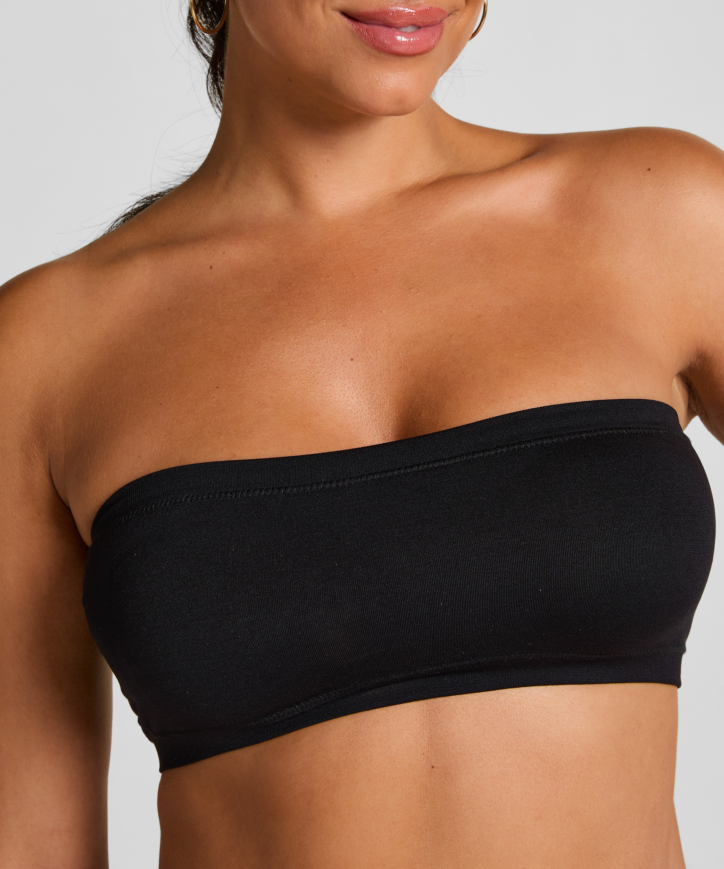Dide Bandeau Bralette, Black, main