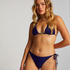 Doha triangle bikini top, Blue