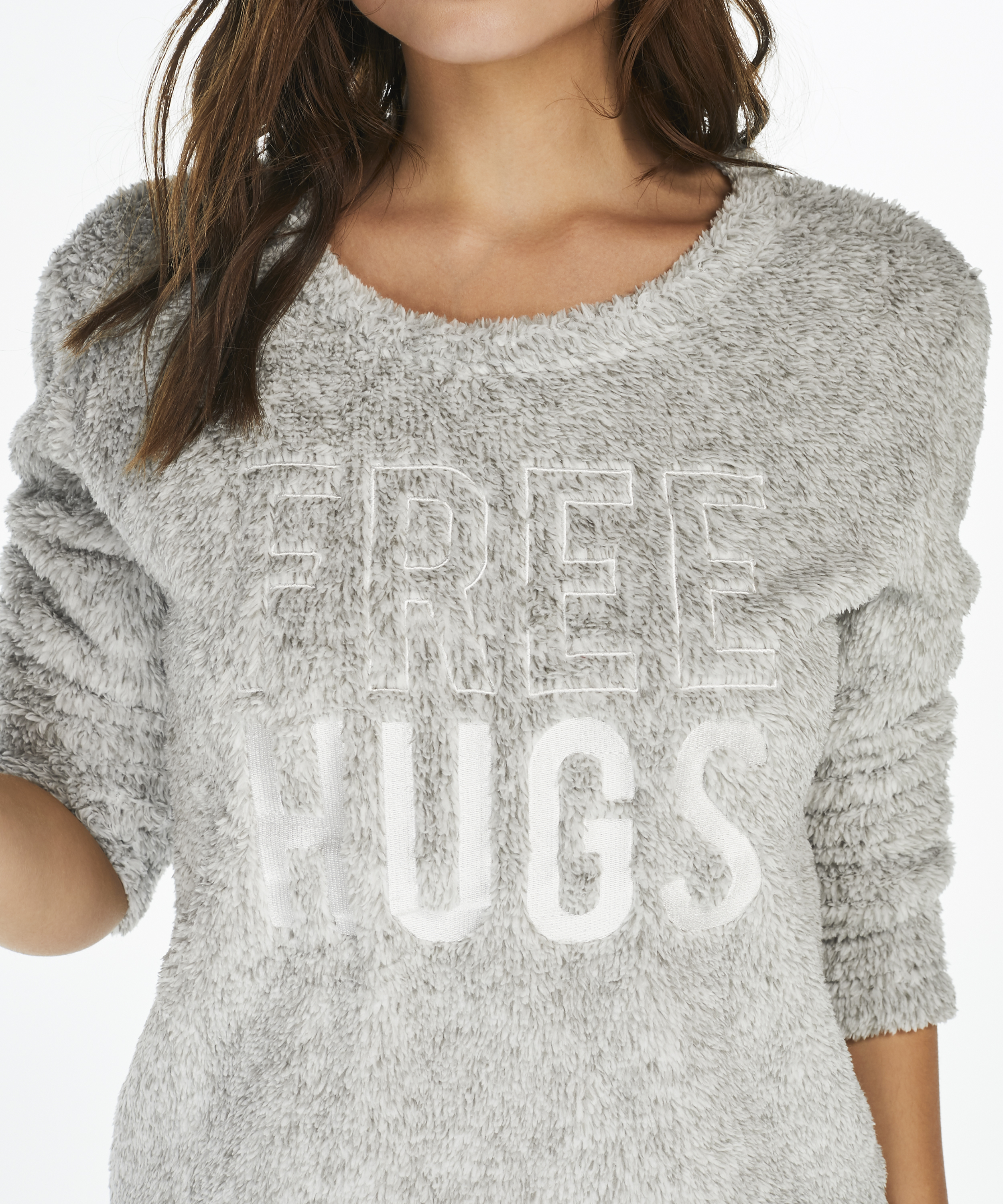 PJ Fleece Fairisle, Gray, main