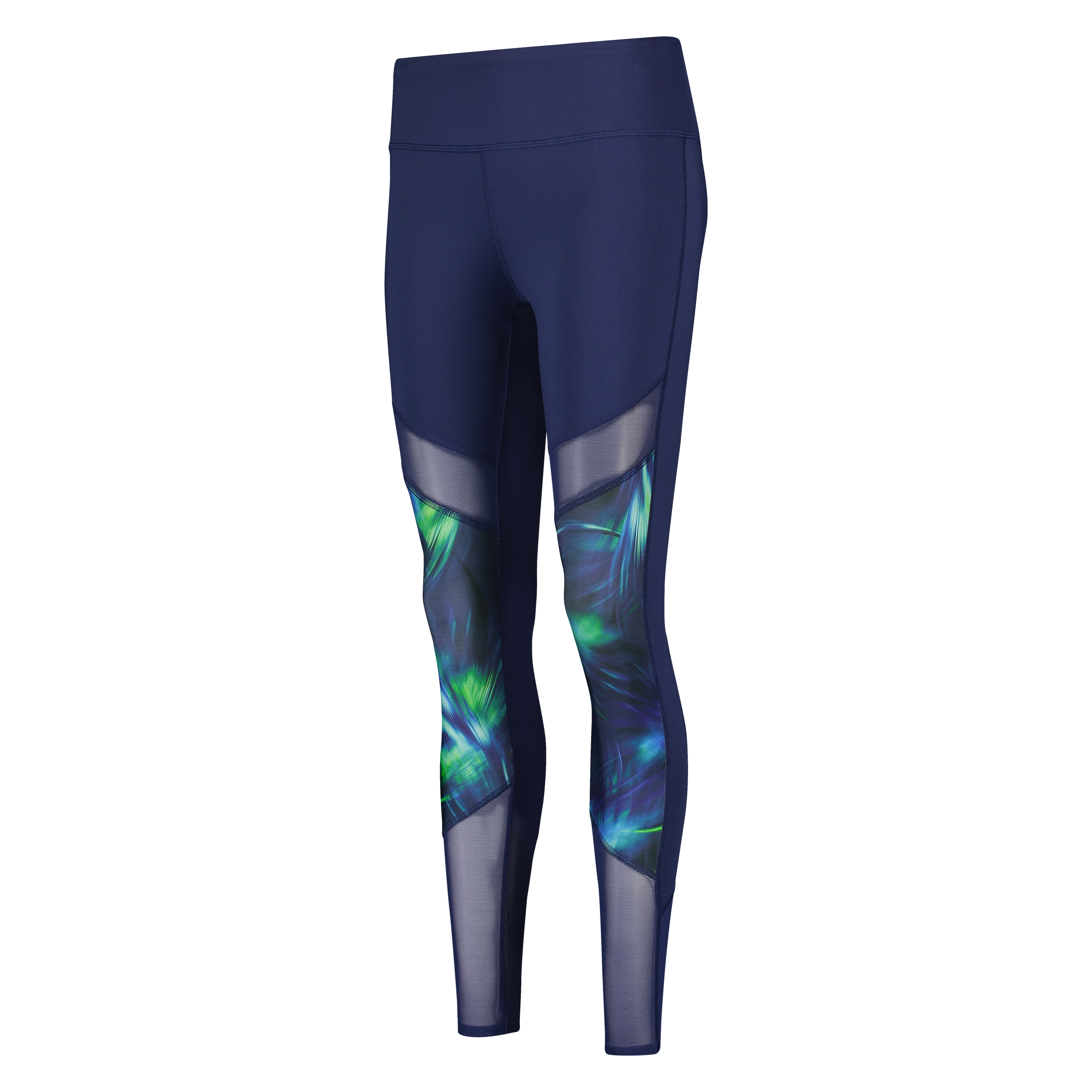 HKMX High waisted sport legging print level 2, Blue, main