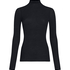 super soft Turtleneck Shirt with Cashmere, Black