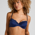 Lace & Shine Padded Underwired Bra, Blue