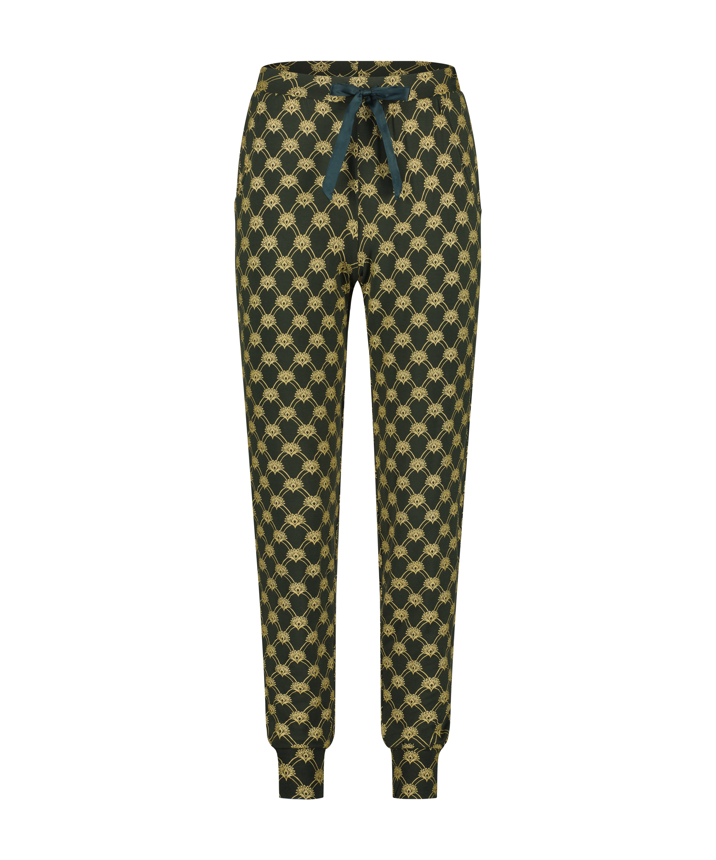 Jersey Pyjama Pants, Green, main