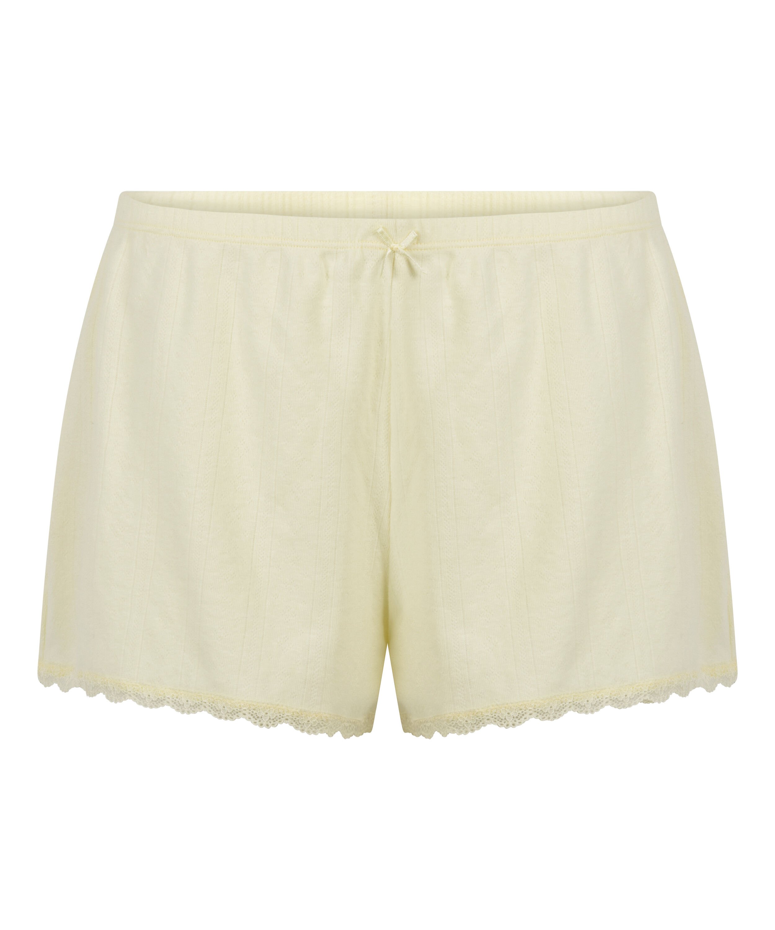 Pointelle Shorts, Yellow