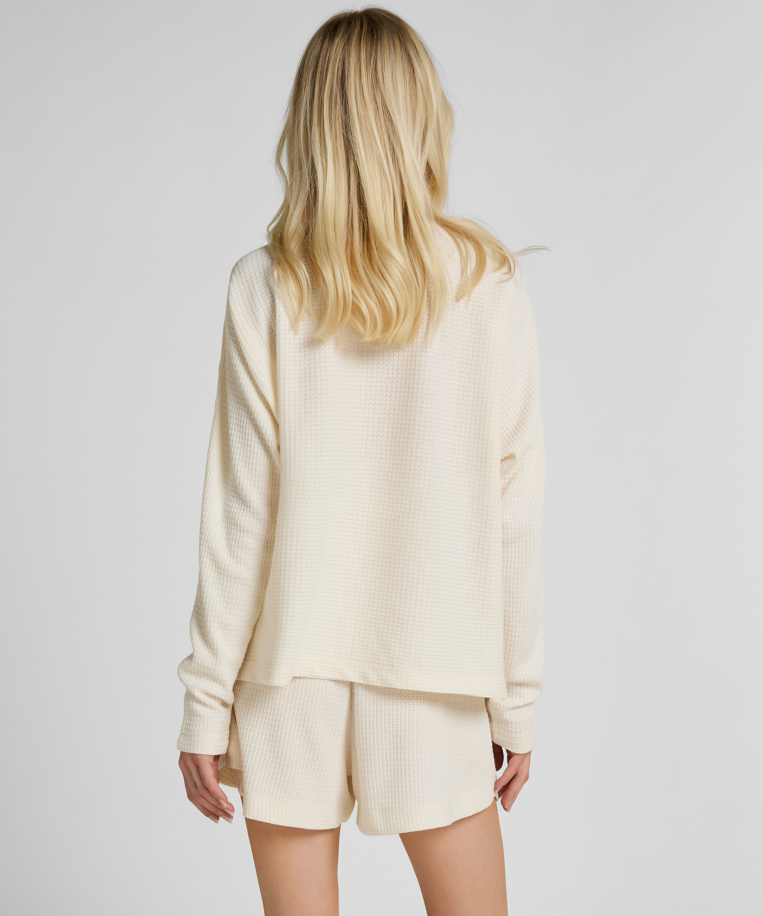 Short Waffle Sloane, White, main