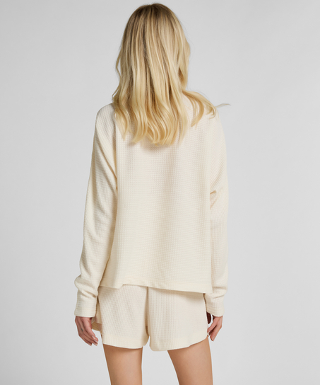 Short Waffle Sloane, White