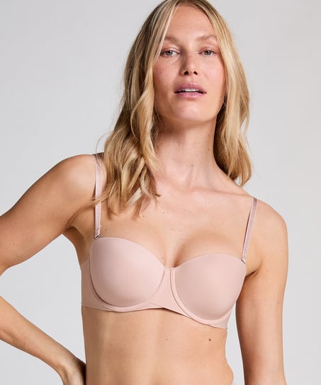 Jane Padded Strapless Underwired Bra, Beige