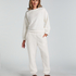 Snuggle Fleece Joggers, White