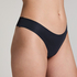 Invisible cotton thong, Black