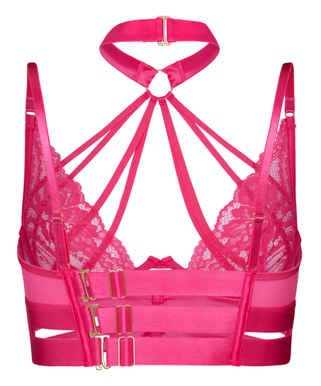 Emmeline Non-Padded Underwired Longline Bra, Pink