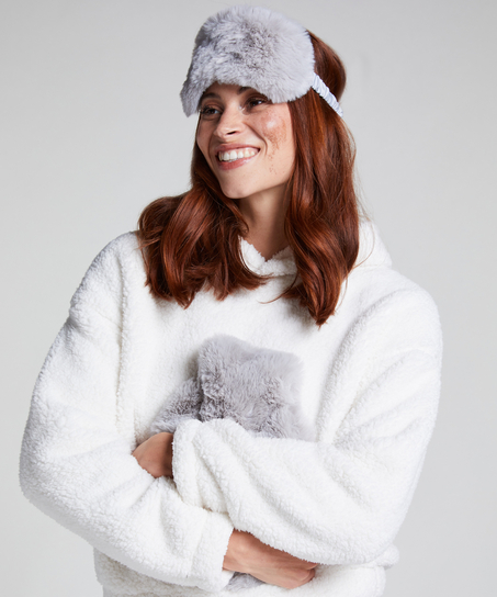 Hot Water Bottle Sleepingmask Set, Gray