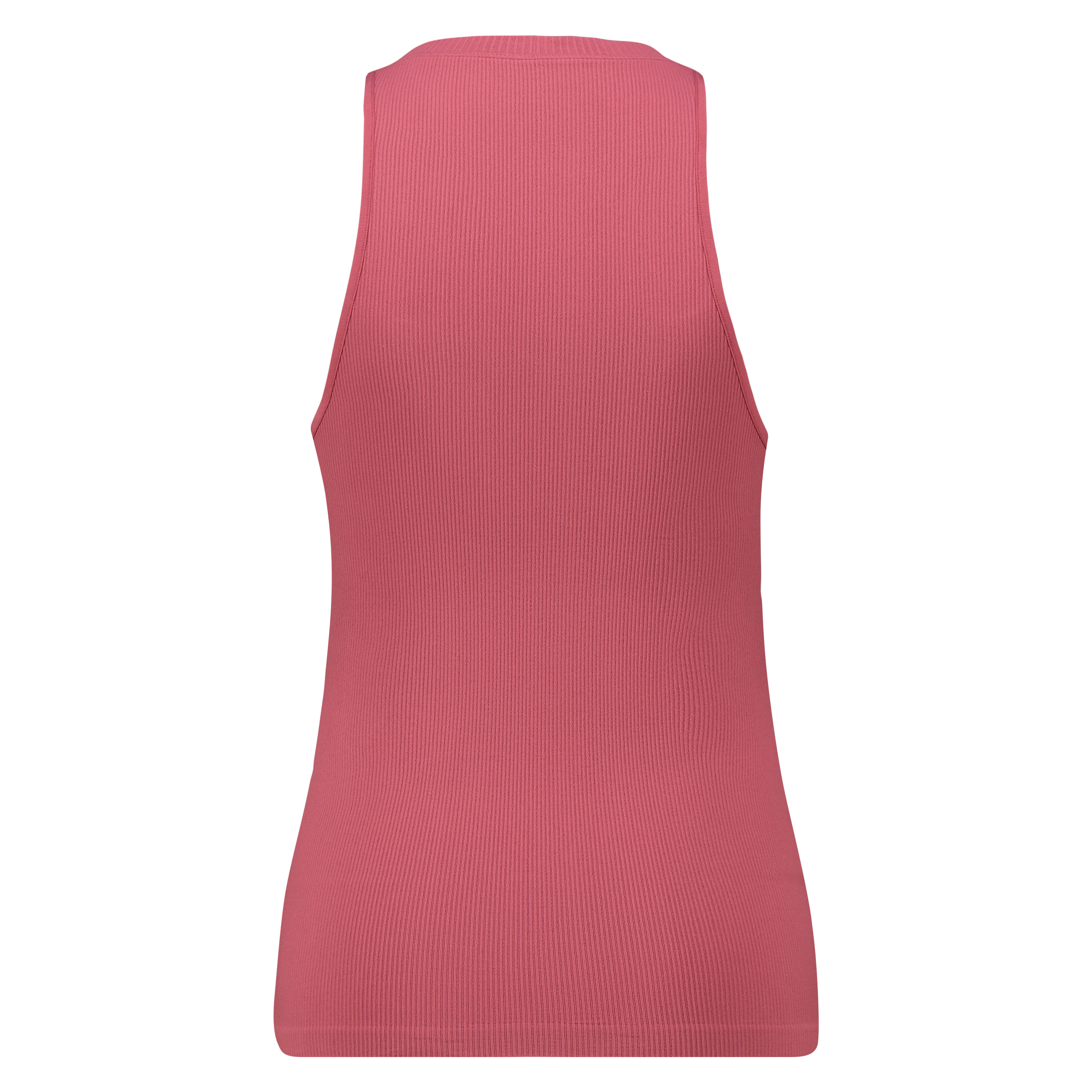 Seamless high neck rib top, Pink, main