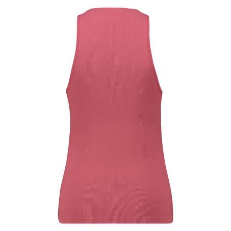 Seamless high neck rib top, Pink